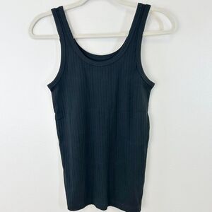 Aerie Black Ribbed Tank Top
